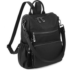 Fashionable Water-Resistant Nylon Backpack Purse with 10 Pockets - Gift Ideal